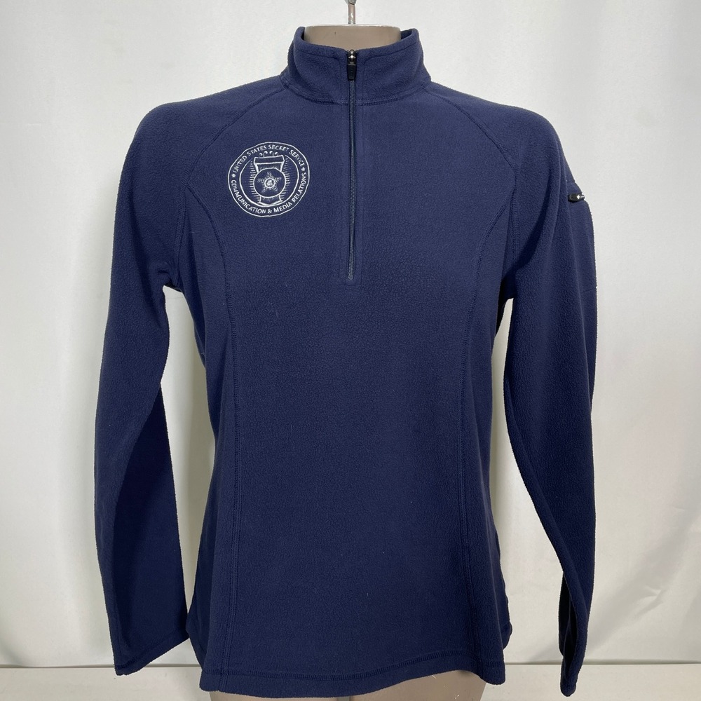 US Secret Service Communication & Media Relations 1/4 Zip Pullover Women's SMALL
